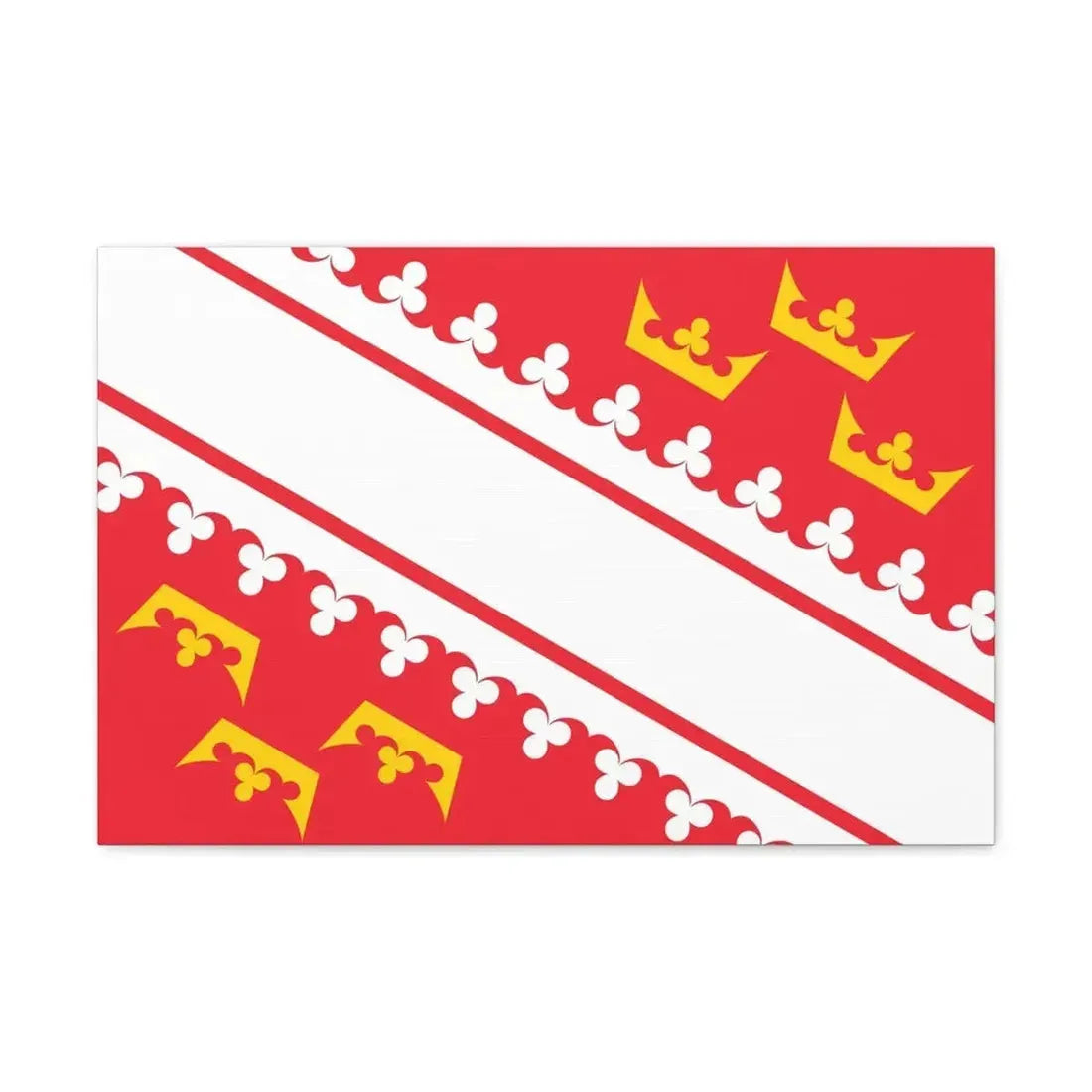 Flag of Alsace France - Canvas Wall Art - The Sticker Space
