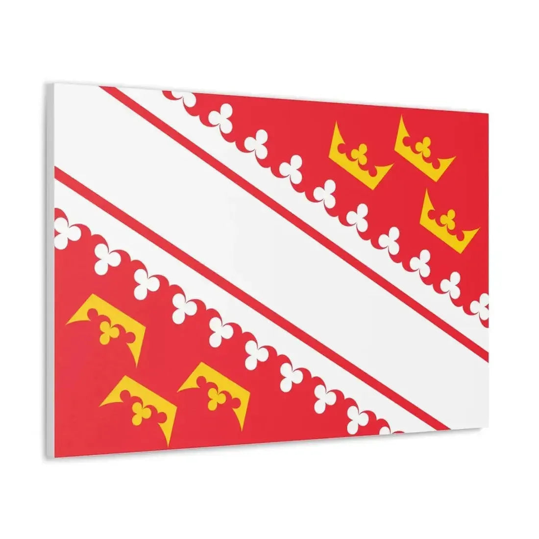 Flag of Alsace France - Canvas Wall Art - The Sticker Space