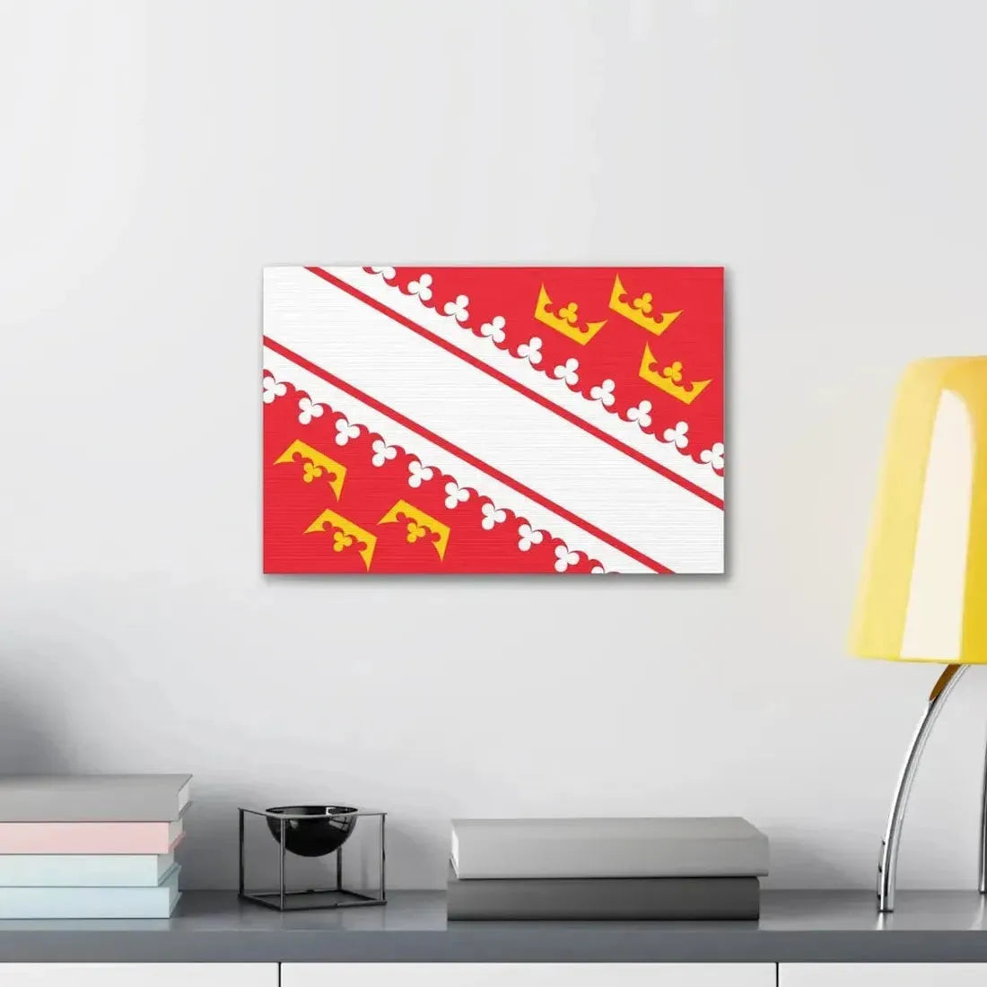 Flag of Alsace France - Canvas Wall Art - The Sticker Space