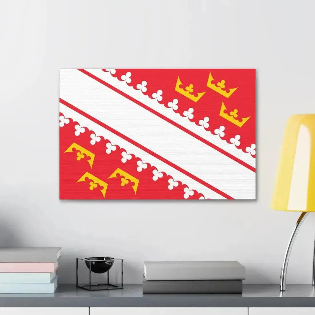 Flag of Alsace France - Canvas Wall Art - The Sticker Space