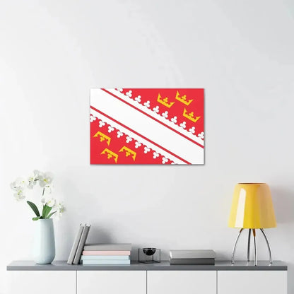 Flag of Alsace France - Canvas Wall Art - The Sticker Space