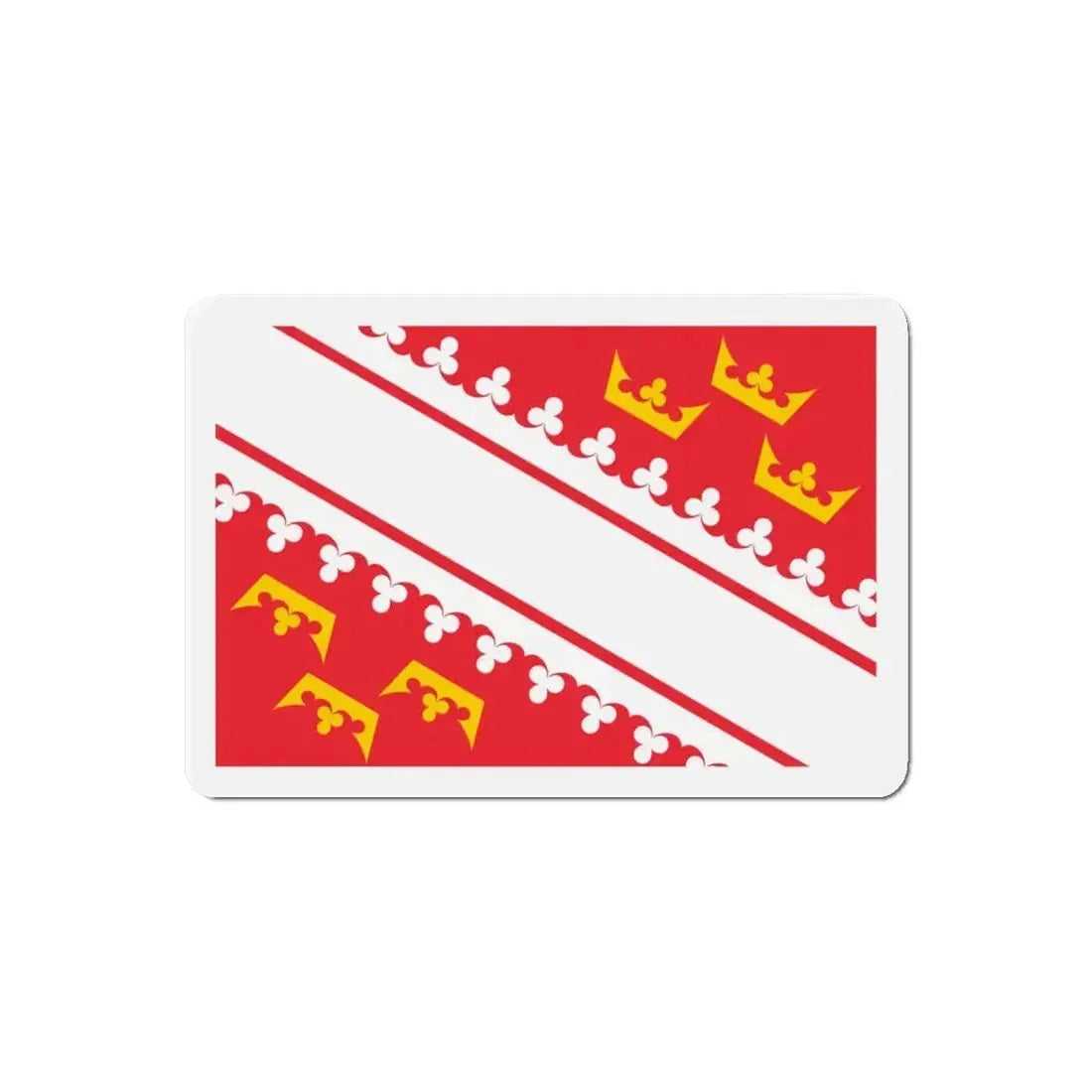 Flag of Alsace France - Refrigerator Magnet - The Sticker Space