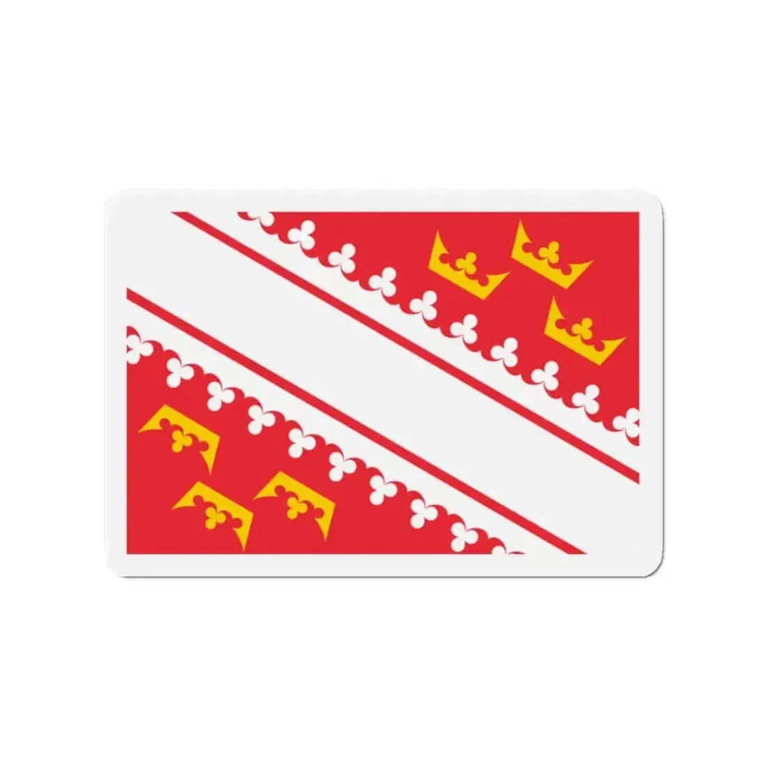 Flag of Alsace France - Refrigerator Magnet - The Sticker Space