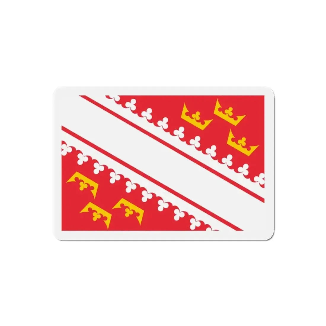 Flag of Alsace France - Refrigerator Magnet - The Sticker Space