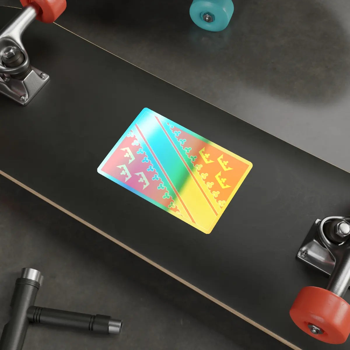 SKU:29197360054820509383 Sizes:5" × 5" Shapes:Die-Cut Types:Holographic