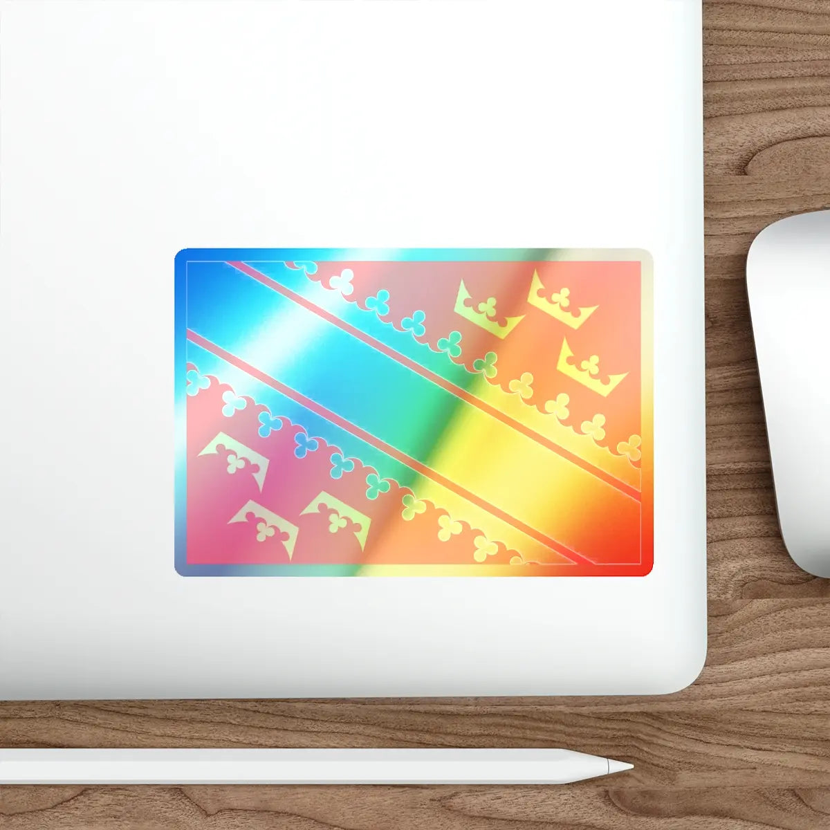 SKU:29197360054820509383 Sizes:5" × 5" Shapes:Die-Cut Types:Holographic