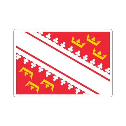 Flag of Alsace France STICKER Vinyl Die-Cut Decal 4 Inch - The Sticker Space