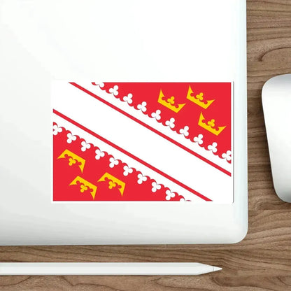 Flag of Alsace France STICKER Vinyl Die-Cut Decal - The Sticker Space