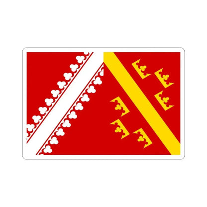 Flag of Alsace old (Belgium) STICKER Vinyl Kiss-Cut Decal 4 Inch White - The Sticker Space