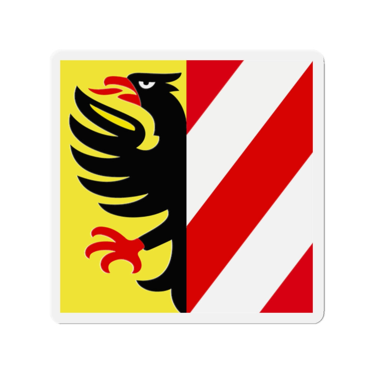 Flag of Altdorf Uri Switzerland - Die-Cut Magnet-2" x 2"-The Sticker Space