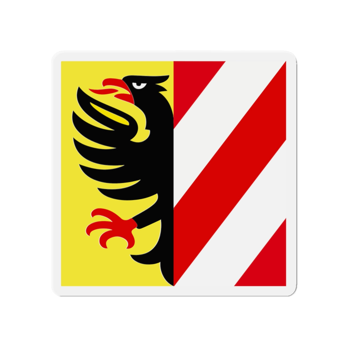 Flag of Altdorf Uri Switzerland - Die-Cut Magnet-4" x 4"-The Sticker Space