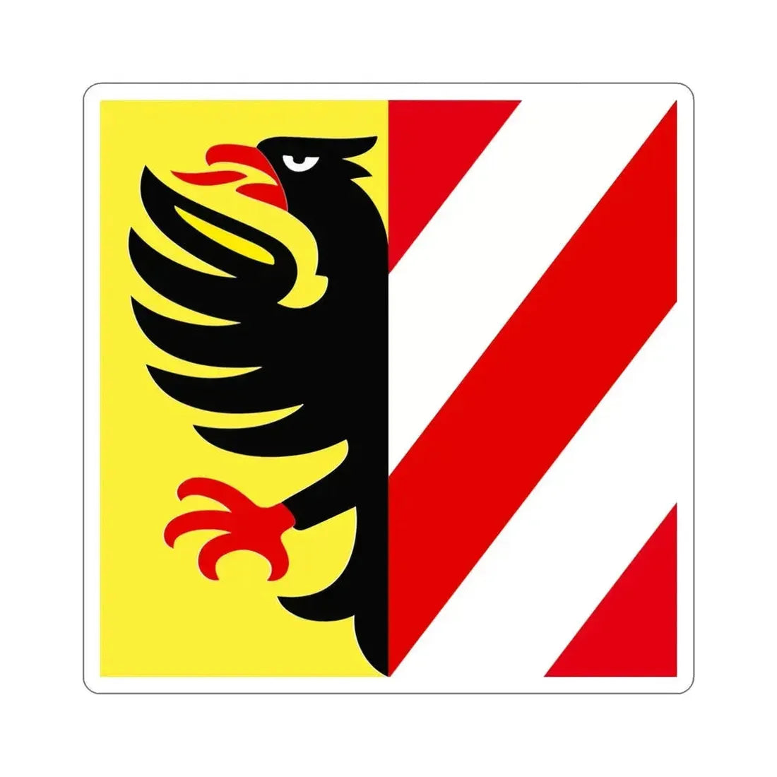 Flag of Altdorf Uri Switzerland STICKER Vinyl Die-Cut Decal 5 Inch - The Sticker Space