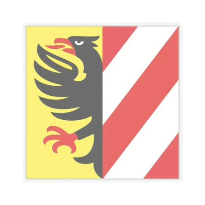 Flag of Altdorf Uri Switzerland - STICKER Vinyl Kiss-Cut Decal 2 Inch Transparent - The Sticker Space