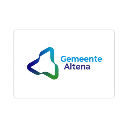 Flag of Altena (Netherlands) (Coat of Arms) STICKER Vinyl Kiss-Cut Decal 3 Inch White - The Sticker Space