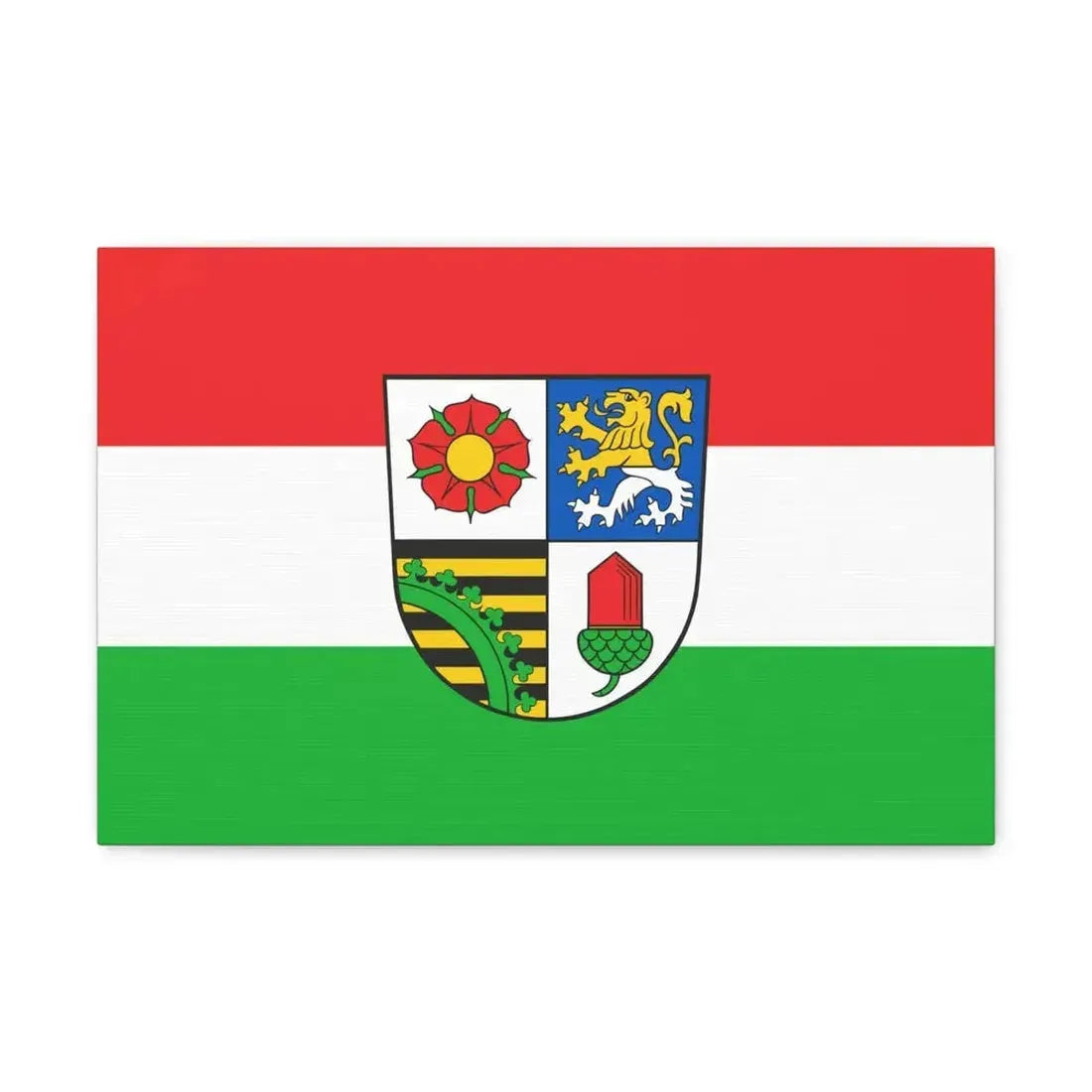 Flag of Altenburger Land Germany - Canvas Wall Art 18″ x 12″ 1.25" - The Sticker Space