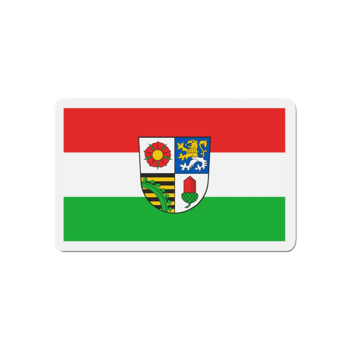 Flag of Altenburger Land Germany - Die-Cut Magnet-3" x 3"-The Sticker Space