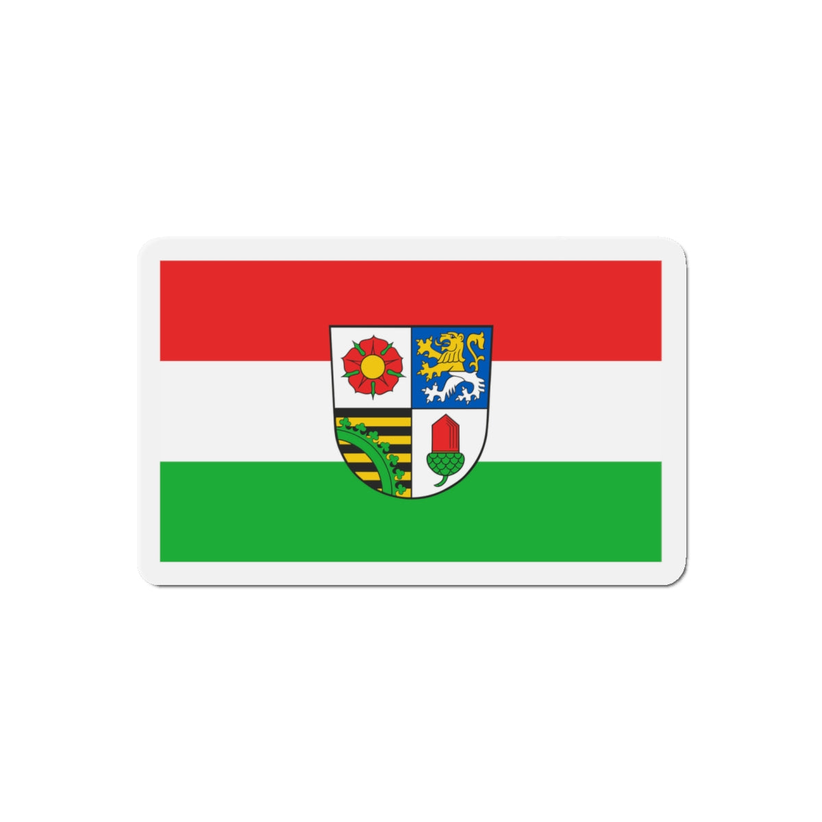 Flag of Altenburger Land Germany - Die-Cut Magnet-5" x 5"-The Sticker Space