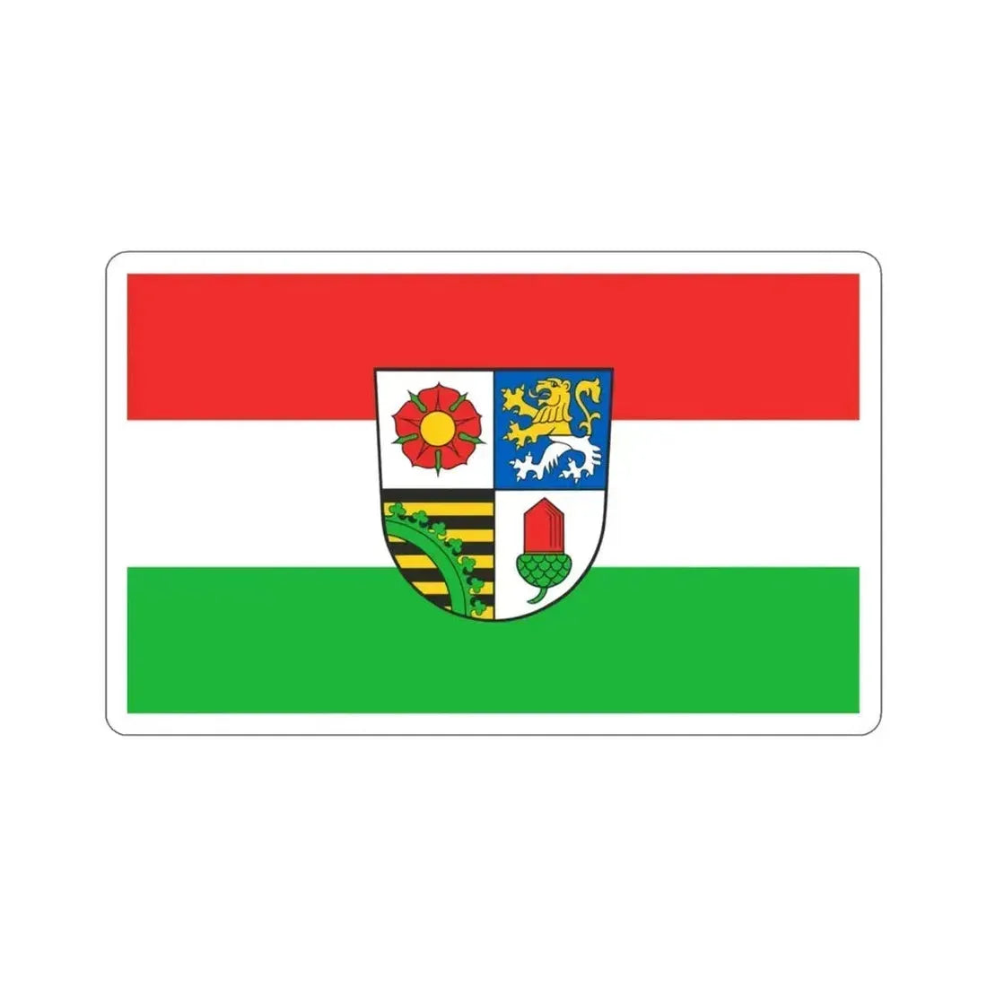 Flag of Altenburger Land Germany STICKER Vinyl Die-Cut Decal 3 Inch - The Sticker Space