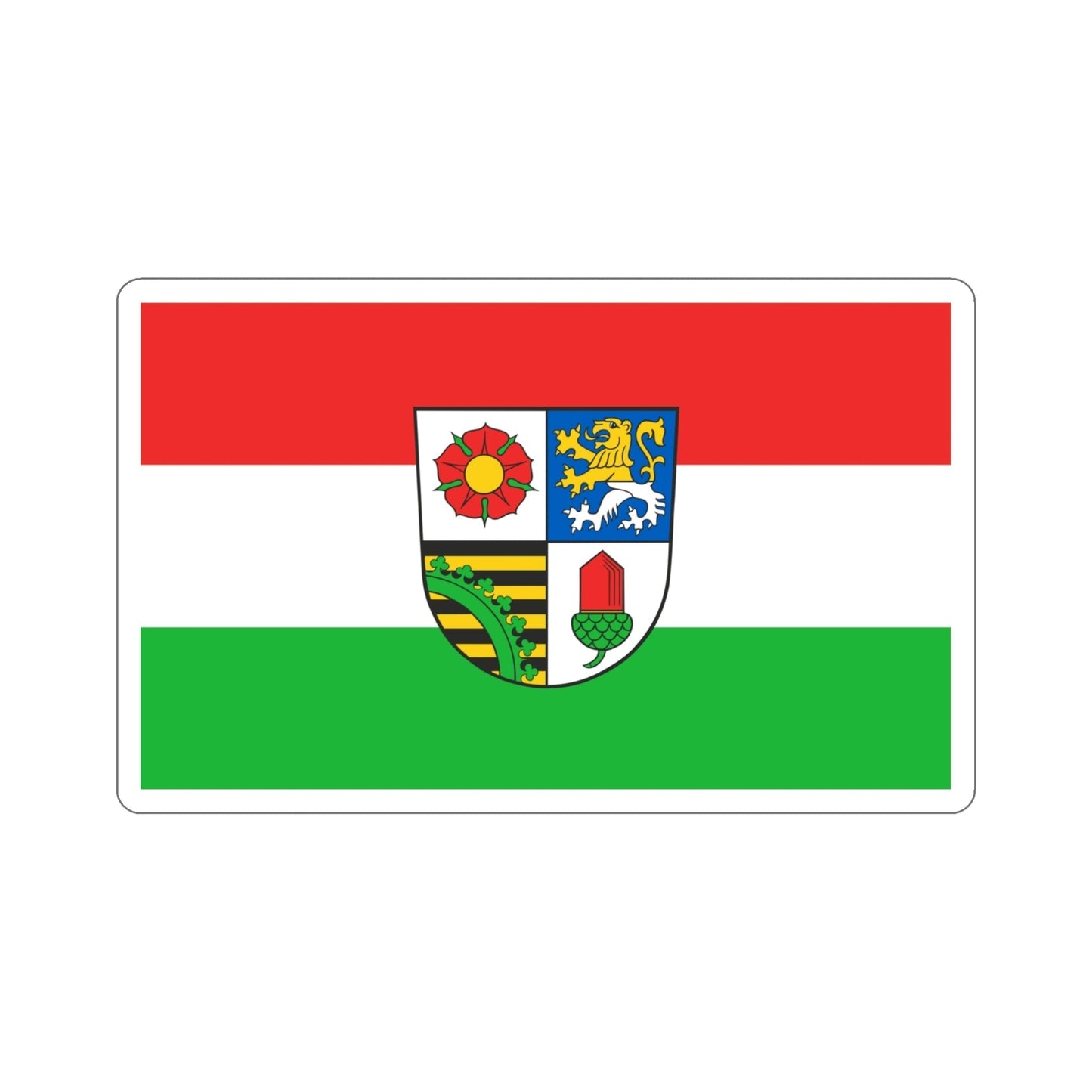 Flag of Altenburger Land Germany STICKER Vinyl Die-Cut Decal-4 Inch-The Sticker Space