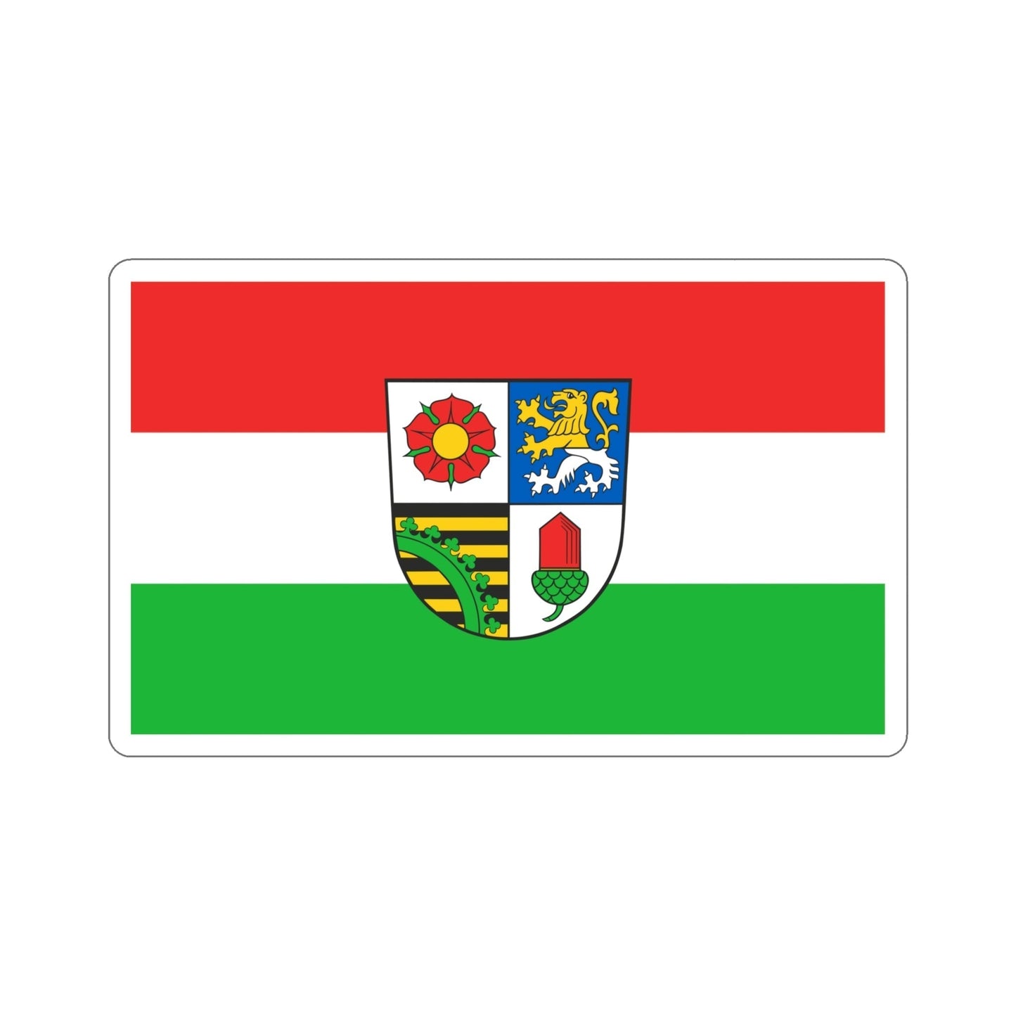 Flag of Altenburger Land Germany STICKER Vinyl Die-Cut Decal-5 Inch-The Sticker Space