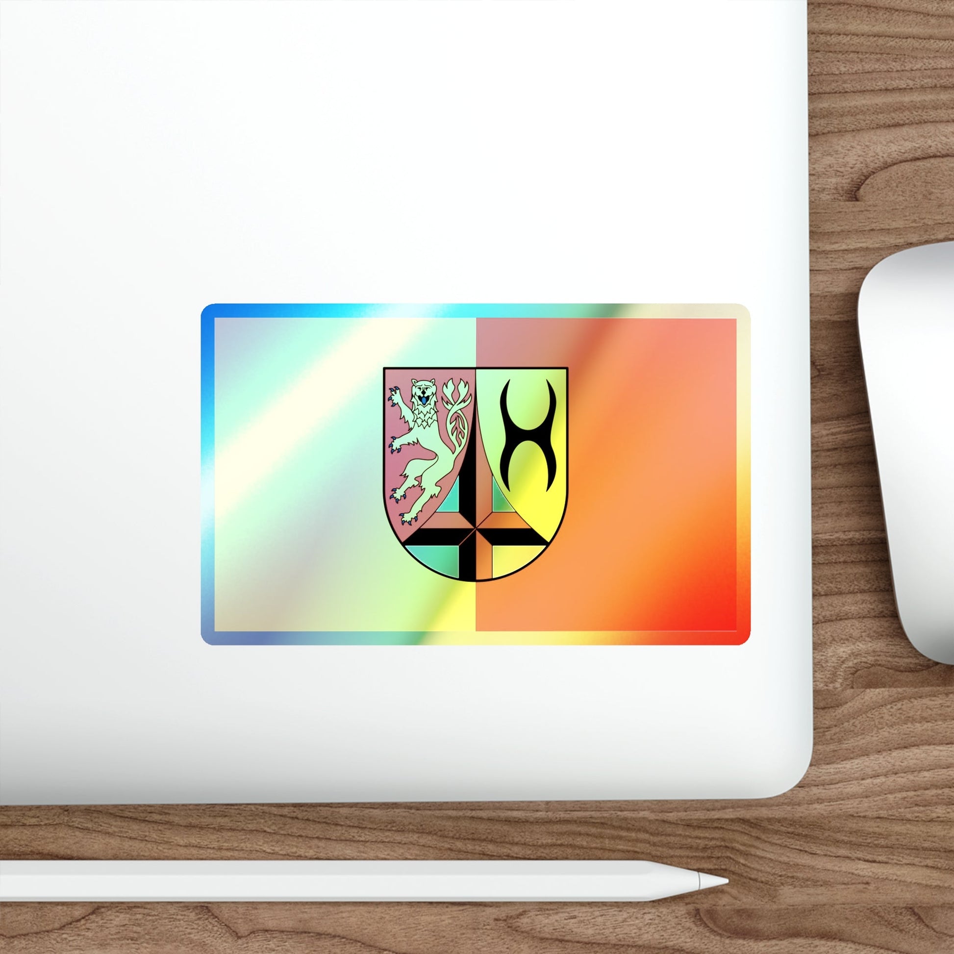 Flag of Altenkirchen Germany Holographic STICKER Die-Cut Vinyl Decal-The Sticker Space