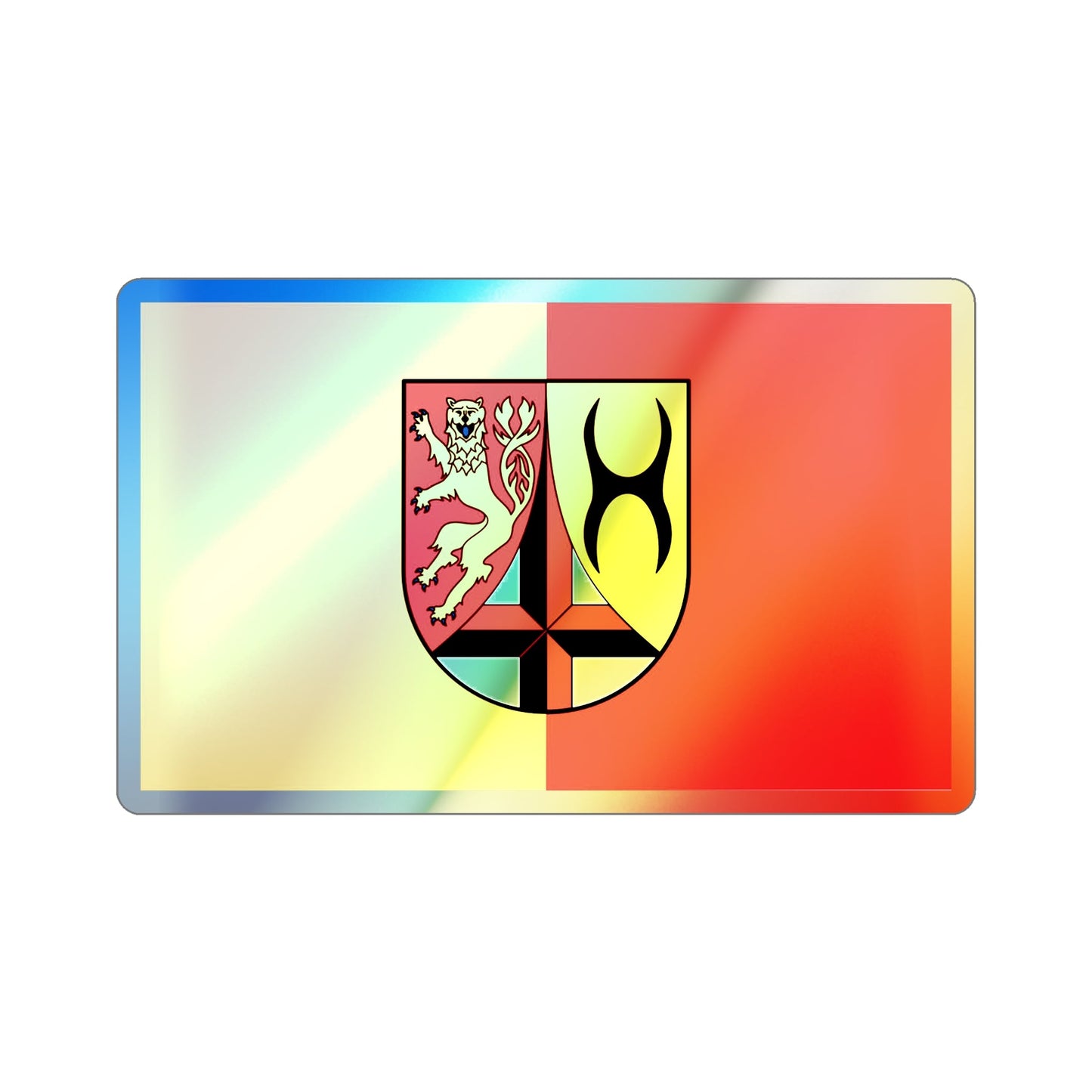 Flag of Altenkirchen Germany Holographic STICKER Die-Cut Vinyl Decal-3 Inch-The Sticker Space