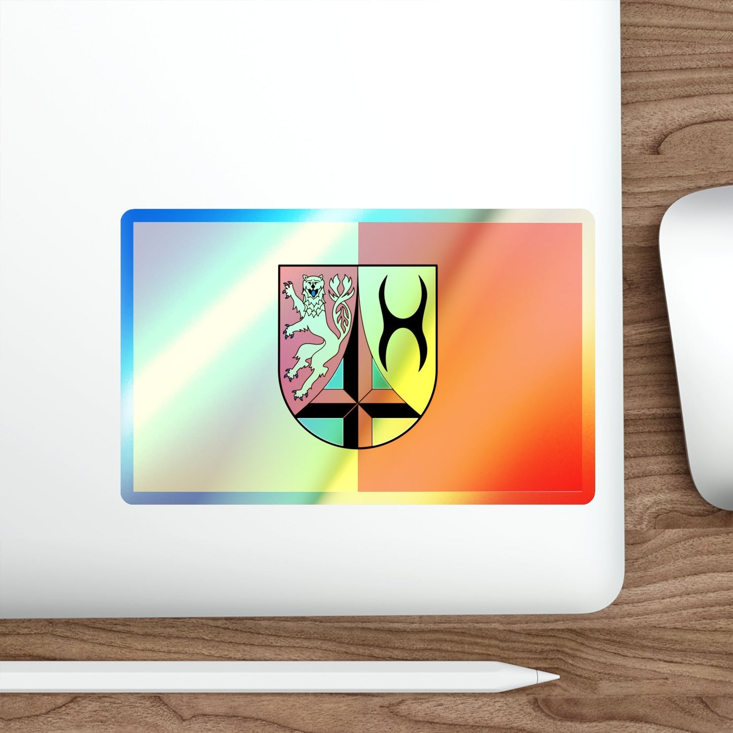 Flag of Altenkirchen Germany Holographic STICKER Die-Cut Vinyl Decal-The Sticker Space