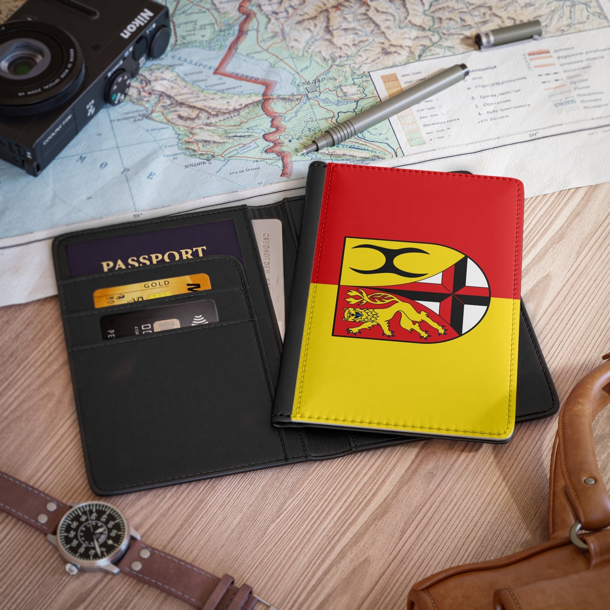 Flag of Altenkirchen Germany - Passport Holder-3.9" x 5.8"-The Sticker Space