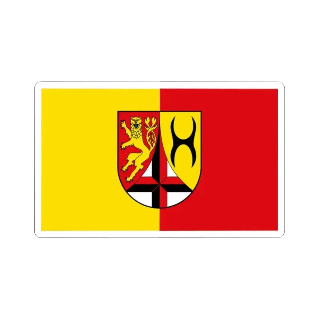 Flag of Altenkirchen Germany - STICKER Vinyl Kiss-Cut Decal 2 Inch White - The Sticker Space