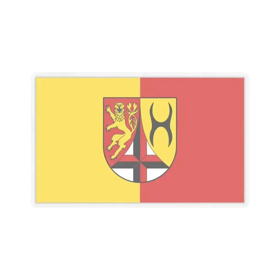 Flag of Altenkirchen Germany - STICKER Vinyl Kiss-Cut Decal 4 Inch Transparent - The Sticker Space