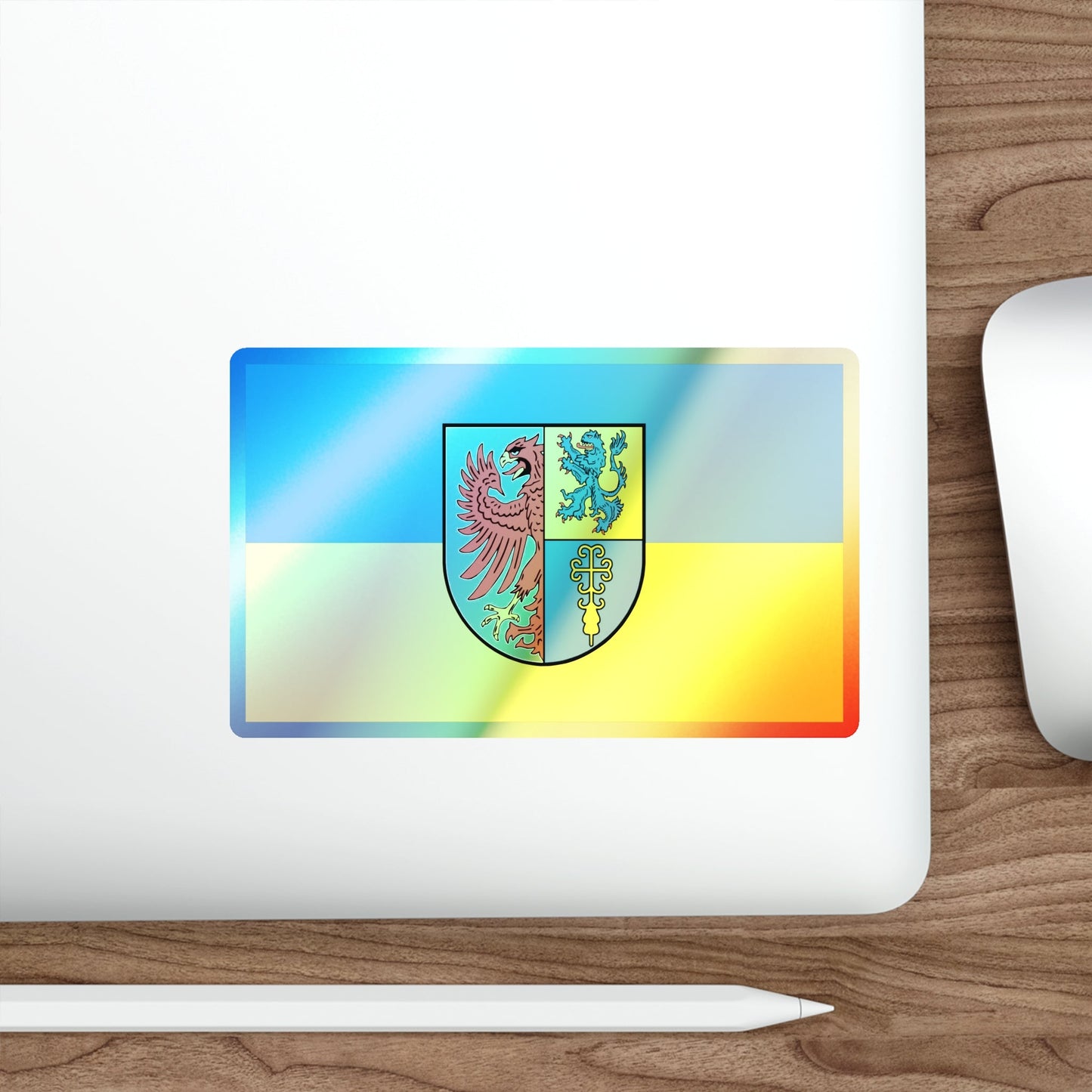 Flag of Altmarkkreis Salzwedel Germany Holographic STICKER Die-Cut Vinyl Decal-The Sticker Space