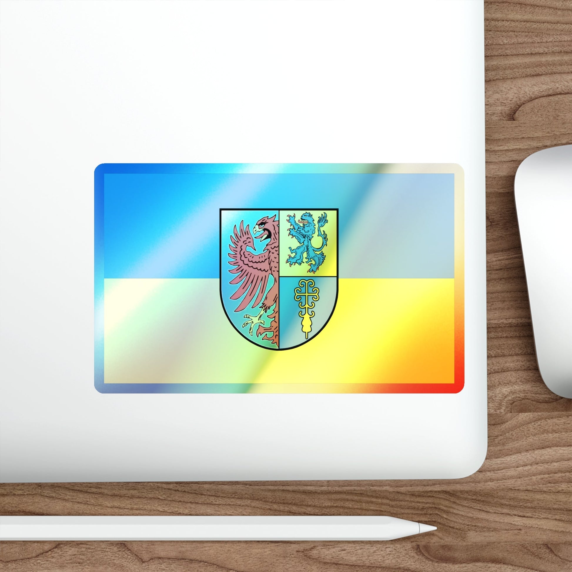 Flag of Altmarkkreis Salzwedel Germany Holographic STICKER Die-Cut Vinyl Decal-The Sticker Space