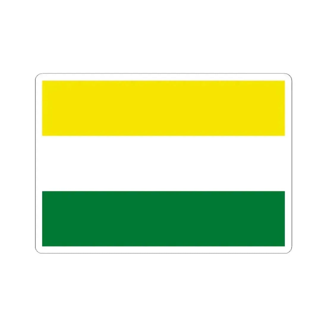 Flag of Alto Beni Bolivia (Bolivia) STICKER Vinyl Kiss-Cut Decal 3 Inch White - The Sticker Space