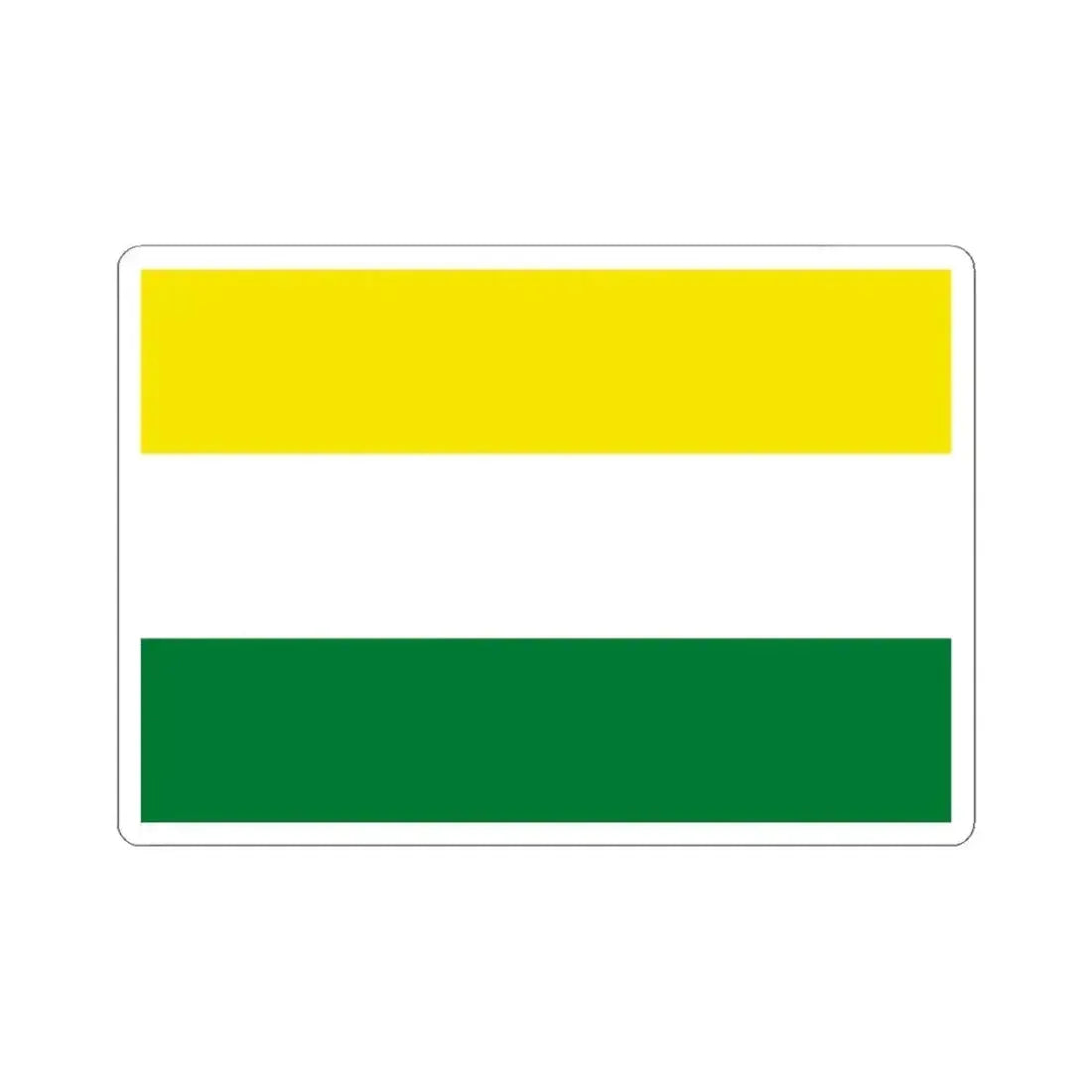 Flag of Alto Beni Bolivia (Bolivia) STICKER Vinyl Kiss-Cut Decal 4 Inch White - The Sticker Space