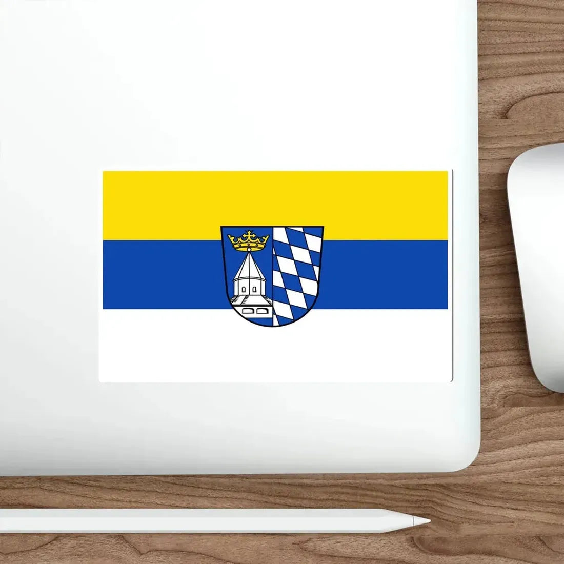 Flag of Altötting Germany STICKER Vinyl Die-Cut Decal - The Sticker Space