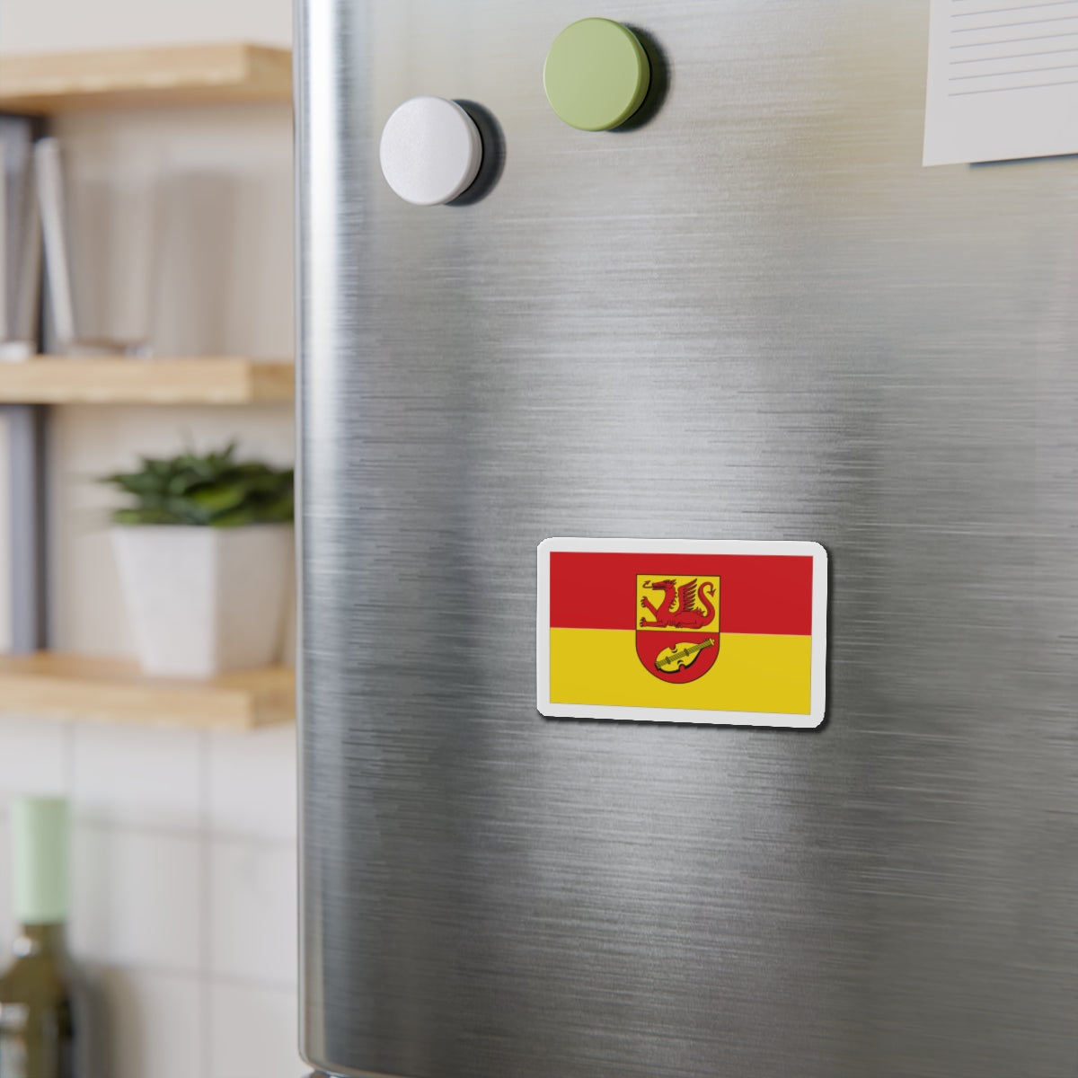 Flag of Alzey Worms Germany - Die-Cut Magnet-The Sticker Space