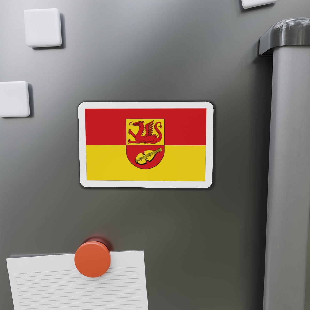 Flag of Alzey Worms Germany - Die-Cut Magnet-The Sticker Space