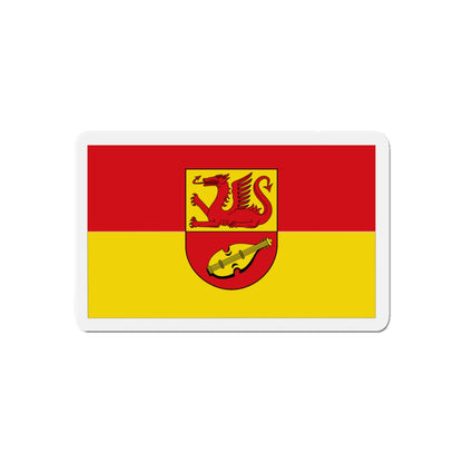 Flag of Alzey Worms Germany - Die-Cut Magnet-4" x 4"-The Sticker Space