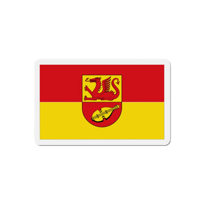 Flag of Alzey Worms Germany - Die-Cut Magnet-5" x 5"-The Sticker Space