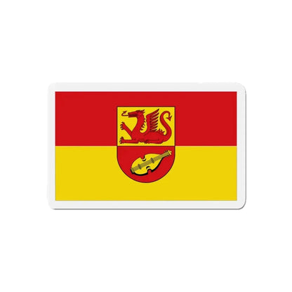 Flag of Alzey Worms Germany - Refrigerator Magnet 4 Inch - The Sticker Space