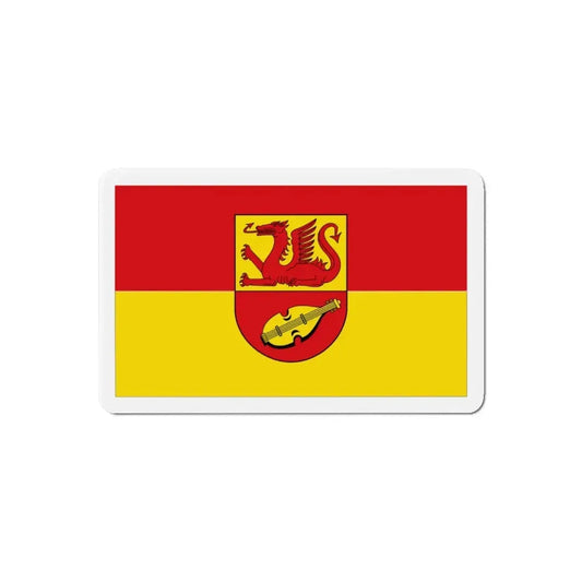 Flag of Alzey Worms Germany - Refrigerator Magnet 6 Inch - The Sticker Space