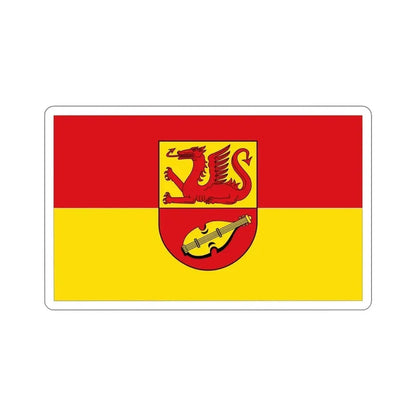 Flag of Alzey Worms Germany STICKER Vinyl Die-Cut Decal 4 Inch - The Sticker Space