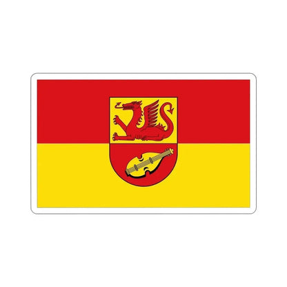 Flag of Alzey Worms Germany STICKER Vinyl Die-Cut Decal 5 Inch - The Sticker Space