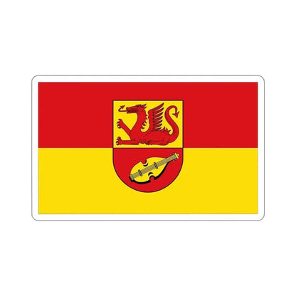 Flag of Alzey Worms Germany STICKER Vinyl Die-Cut Decal 6 Inch - The Sticker Space