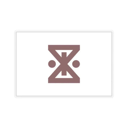 Flag of Amagasaki Hyogo Japan - STICKER Vinyl Kiss-Cut Decal 2 Inch Transparent - The Sticker Space