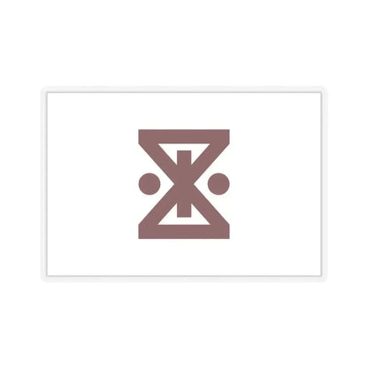 Flag of Amagasaki Hyogo Japan - STICKER Vinyl Kiss-Cut Decal 3 Inch Transparent - The Sticker Space