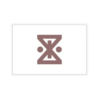 Flag of Amagasaki Hyogo Japan - STICKER Vinyl Kiss-Cut Decal 4 Inch Transparent - The Sticker Space