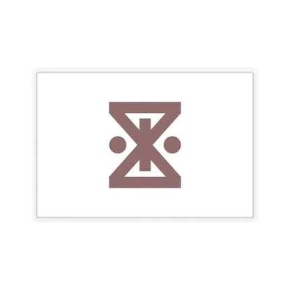 Flag of Amagasaki Hyogo Japan - STICKER Vinyl Kiss-Cut Decal 6 Inch Transparent - The Sticker Space