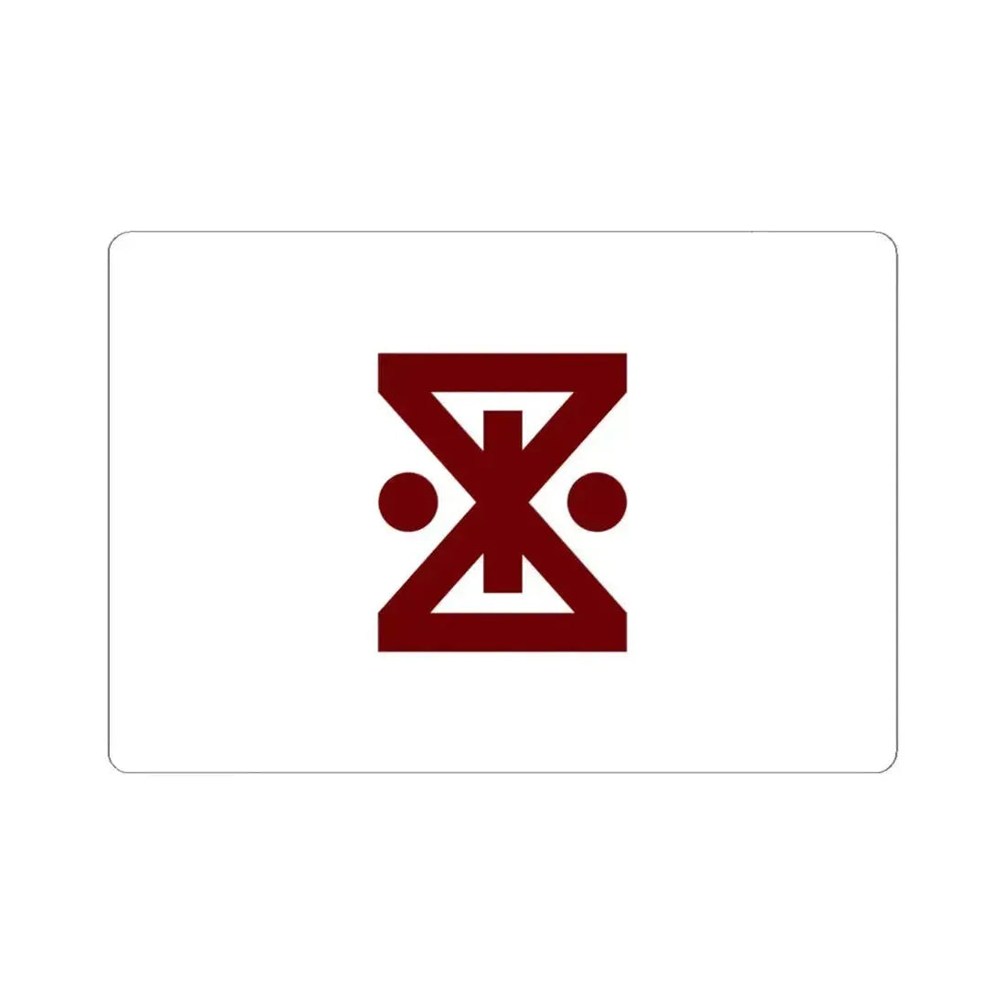 Flag of Amagasaki Hyogo Japan - STICKER Vinyl Kiss-Cut Decal 6 Inch White - The Sticker Space