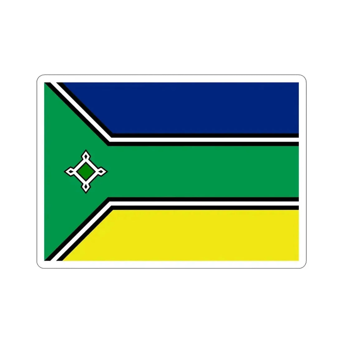 Flag of Amapá Brazil STICKER Vinyl Die-Cut Decal 4 Inch - The Sticker Space
